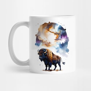 Bison in Cosmic Plains Mug